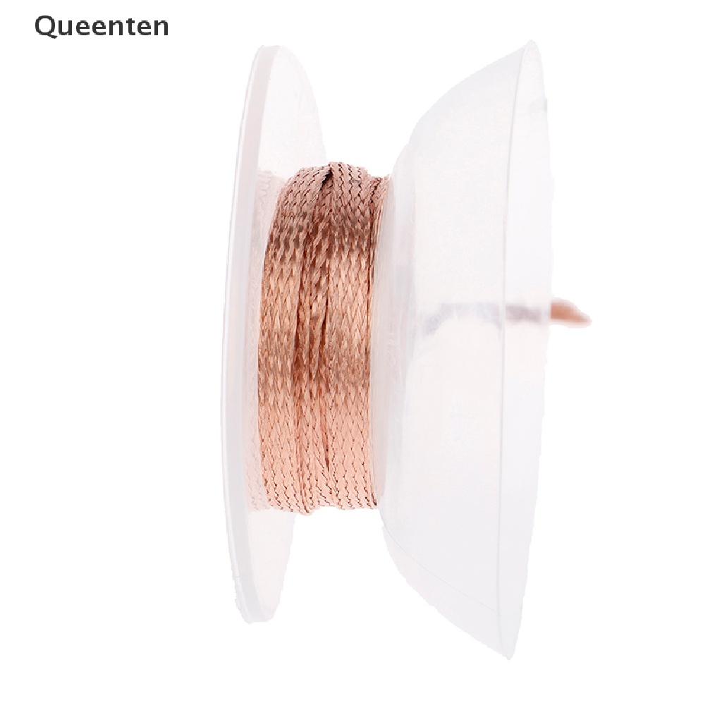 Queenten 1Pc 2.0mm 2.5mm 3Meter Welding Wires Desoldering Braid Solder Remover Wick Wires QT