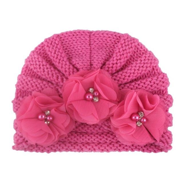 Mũ turban len cho bé