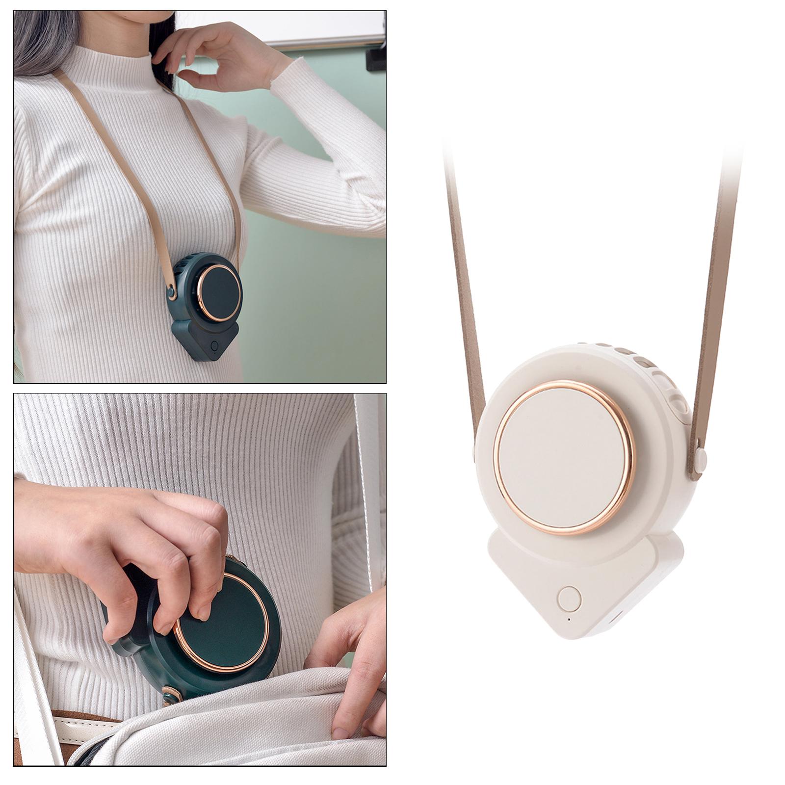 USB Rechargeable Neck Fan Portable Wearable Mini Personal Fan 5V 2.5W