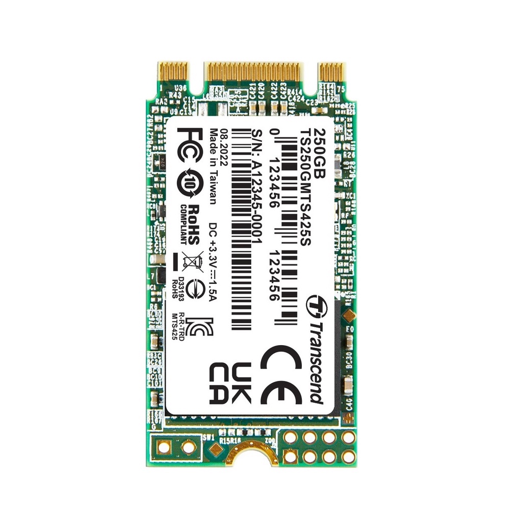 Ổ cứng SSD Transcend M.2 2242 SATA III MTS425S 3D-NAND - Hàng Chính Hãng