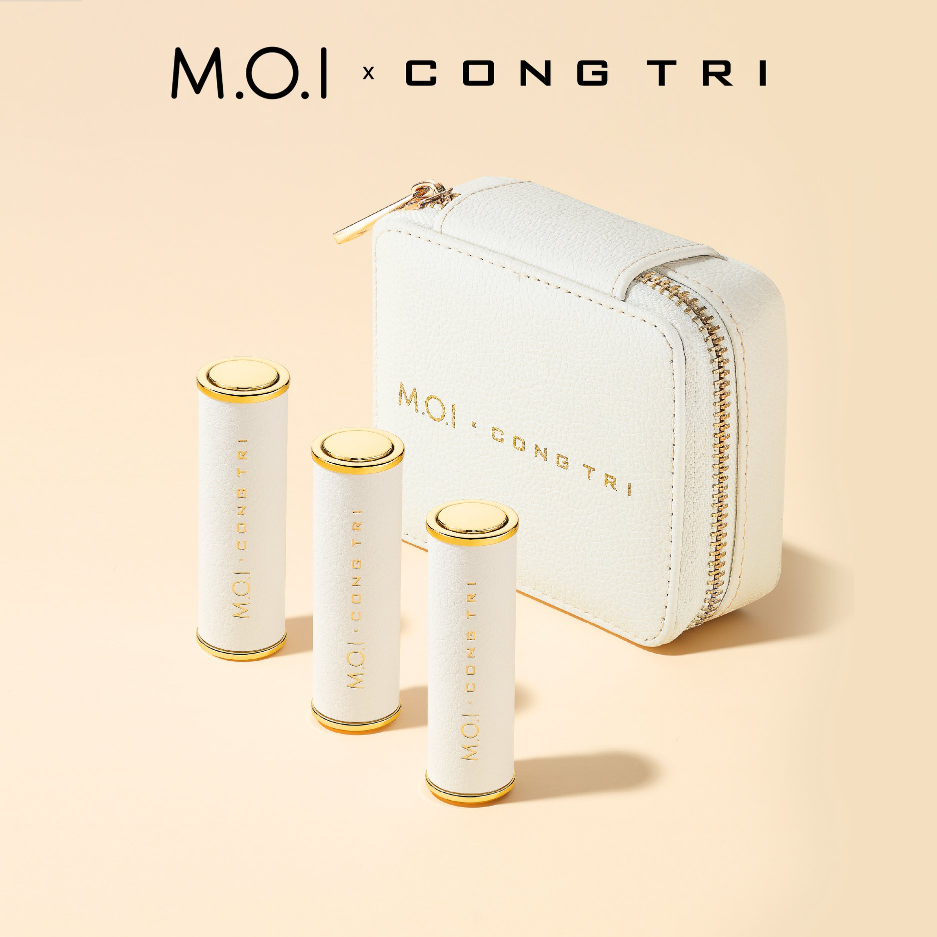 Set 3 Thỏi Son Môi M.O.I Hồ Ngọc Hà Son Thỏi Lì M.O.I x Công Trí (Tặng Túi)