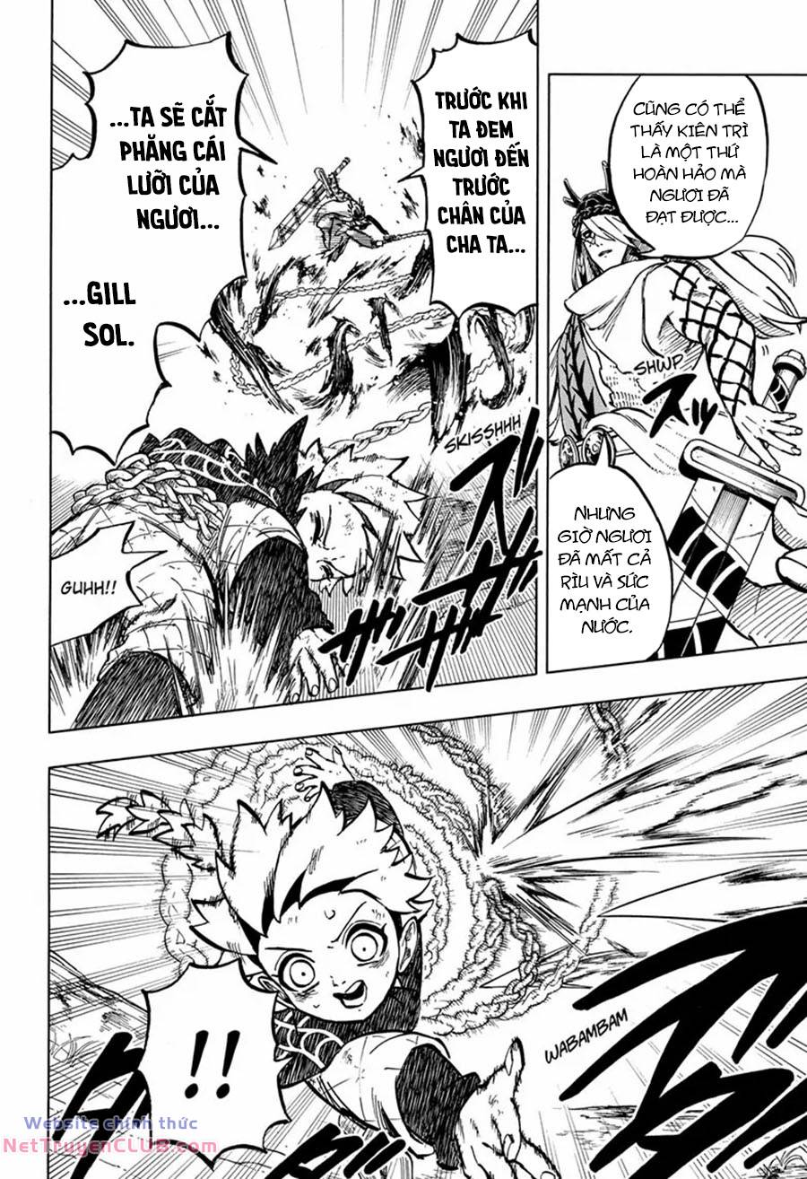 gill: "không ai có thể đánh bại ta khi ta dùng rìu!" chapter 14 16