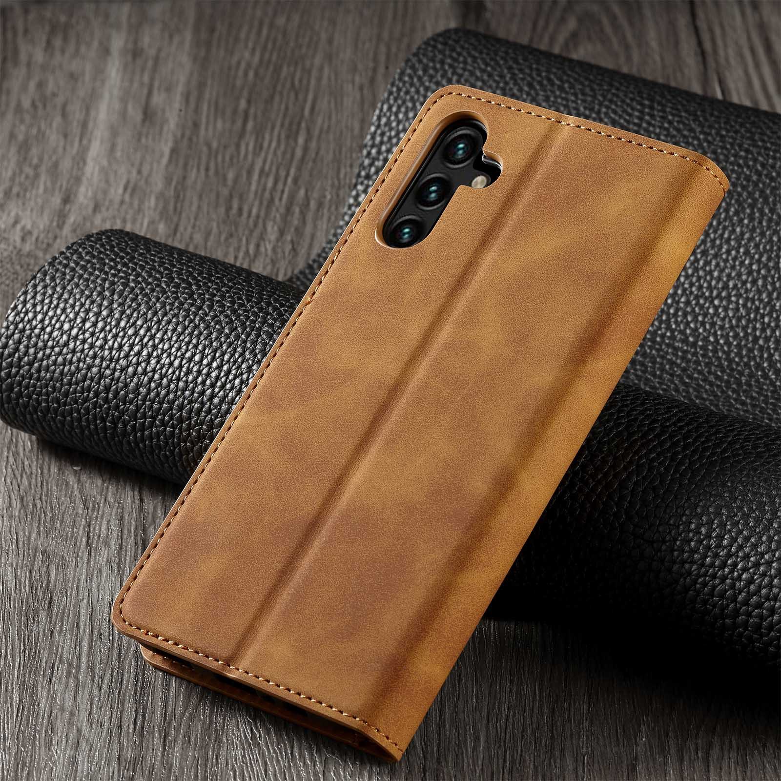 Bao da bò non dạng ví dành cho Samsung Galaxy A54, A34, A14 4G Chính Hãng Forwenw Có ngăn cài thẻ, ví đưungj tiền tiện lợi - hàng chính hãng