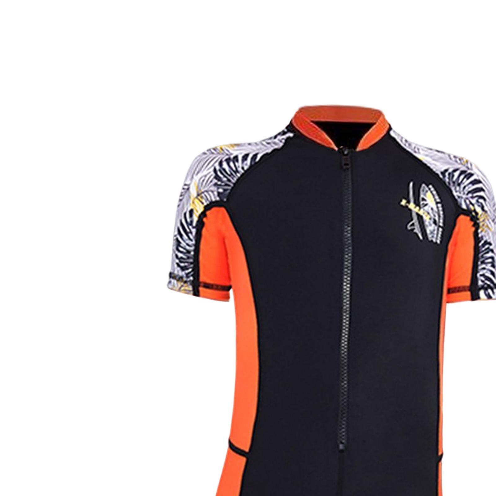 Wetsuit Swimsuit Swimming Snorkeling Child Short Sleeve Boys Girls Surfing