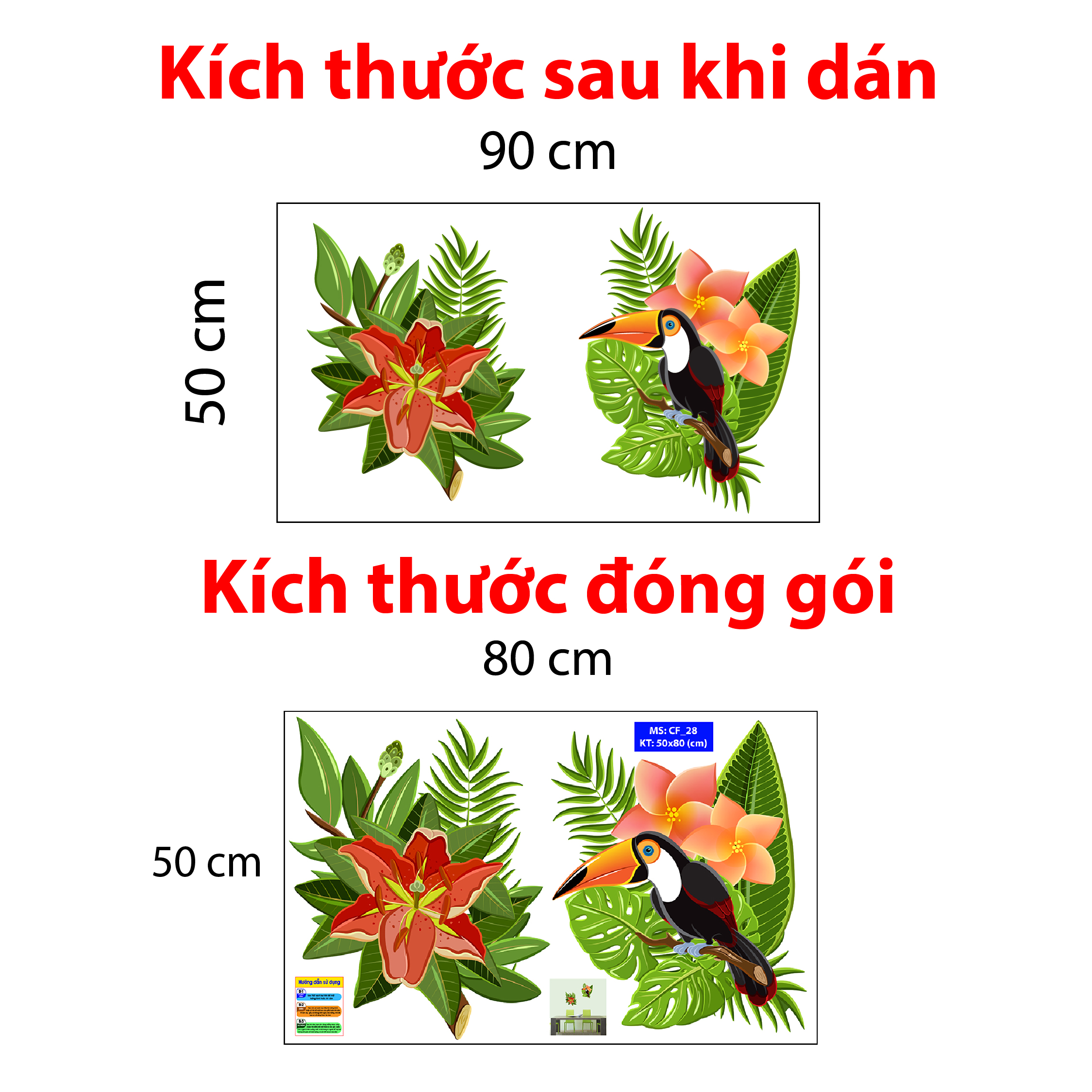 Decal trang trí quán số 28