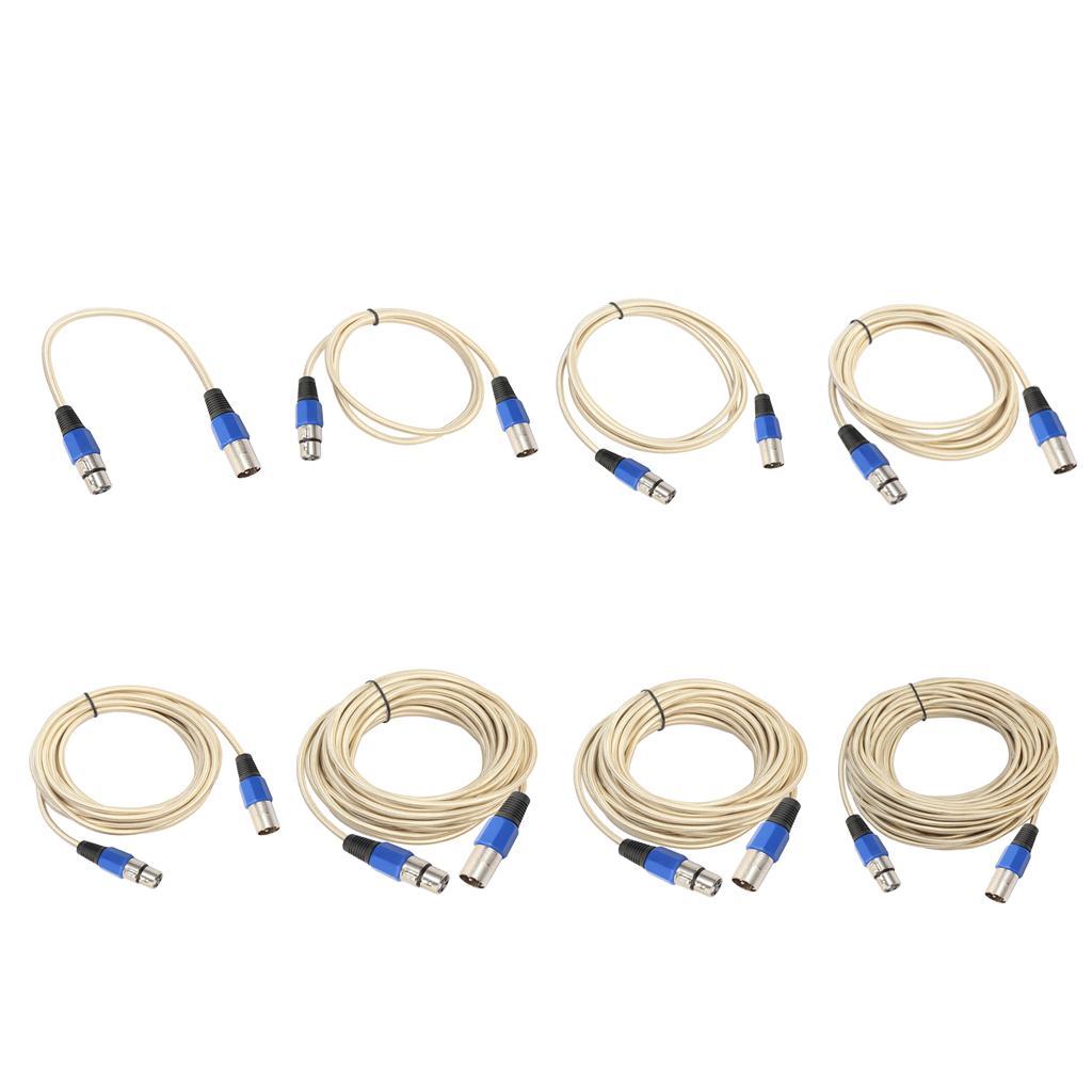 Stereo XLR Male to Female Microphone Mic Cable for Guitar Amplifier