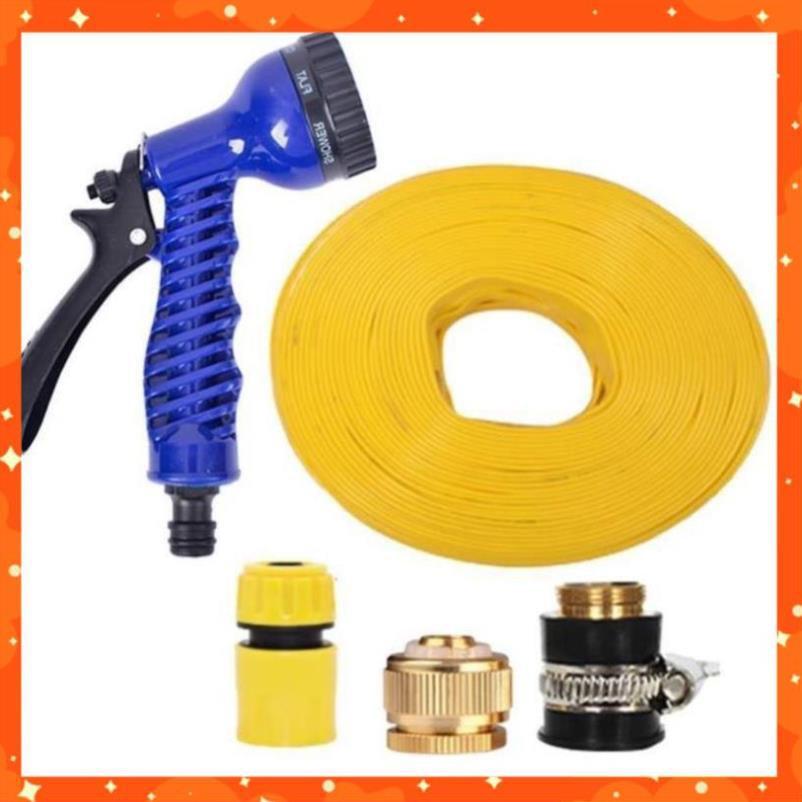 Bộ dây và vòi xịt tăng áp lực nước,rửa xe, tưới cây 15m 206843