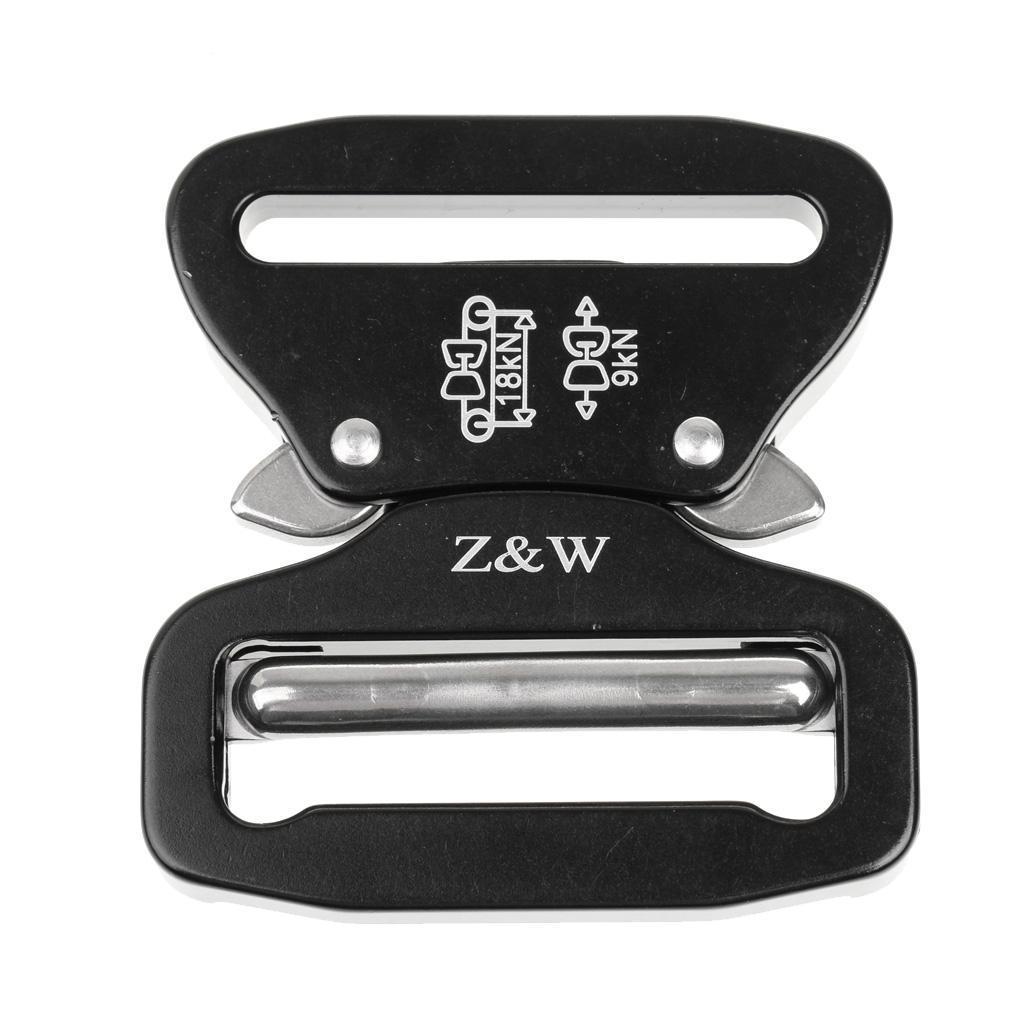 Outdoor Hunting Quick Release Belt Buckle for 1.75'' Belt Webbing Black