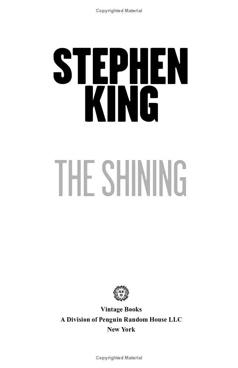 Sách ngoại văn: The Shinning