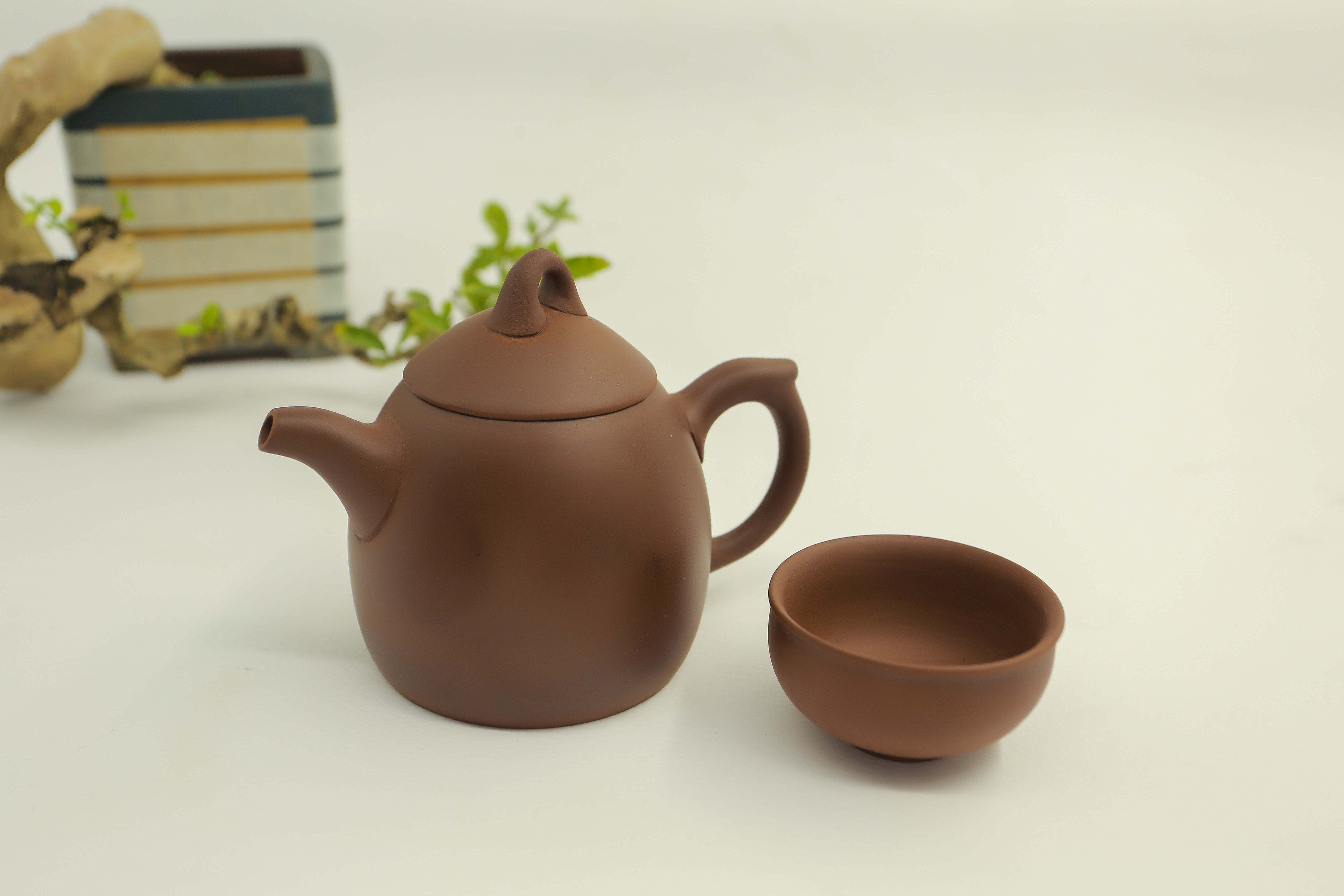 Bộ ấm gốm sứ - Bộ trà đất nung - Bộ ấm trà An Thổ Túc - Bộ ấm trà  Quả Chuông
