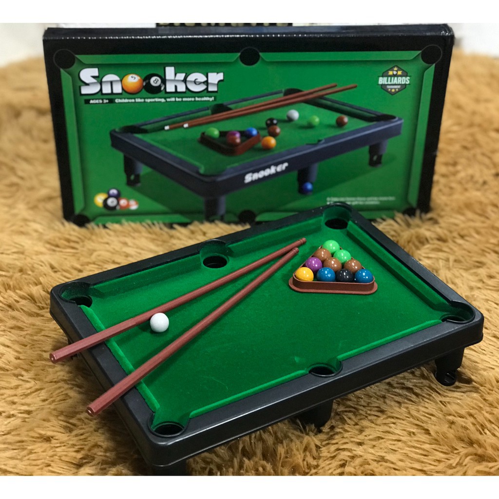 Bàn bida mini, bàn billiards snooker mini nhiều kích cỡ EASYTOYS đồ chơi giải trí dành cho bé