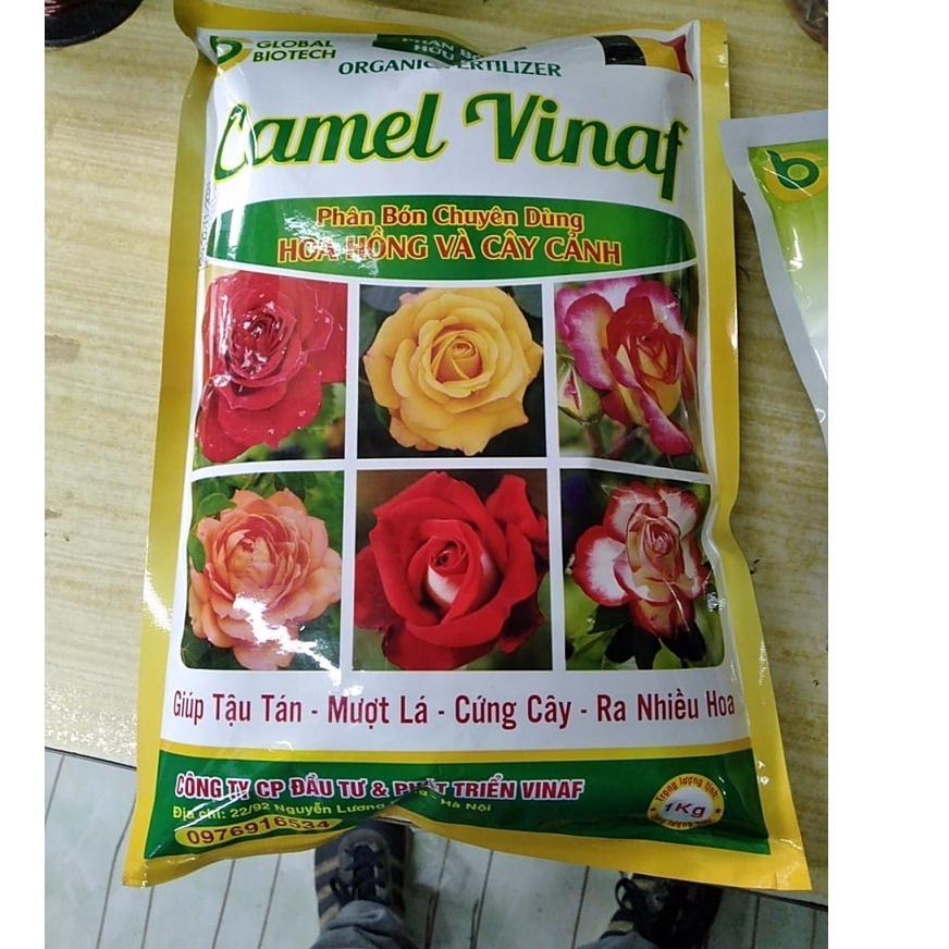 PHÂN BÓN HỮU CƠ CHUYÊN DÙNG CHO HOA HỒNG CAMEL VINAF GÓI 1KG - GIÚP KÍCH THÍCH TĂNG TRƯỞNG THỰC VẬT