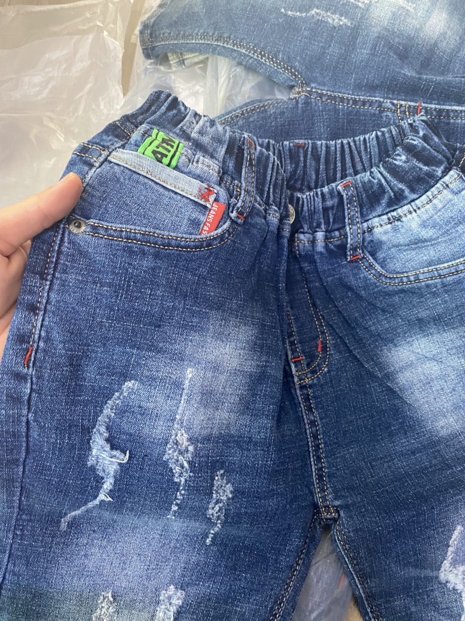 QUẦN JEANS LỬNG BÉ TRAI