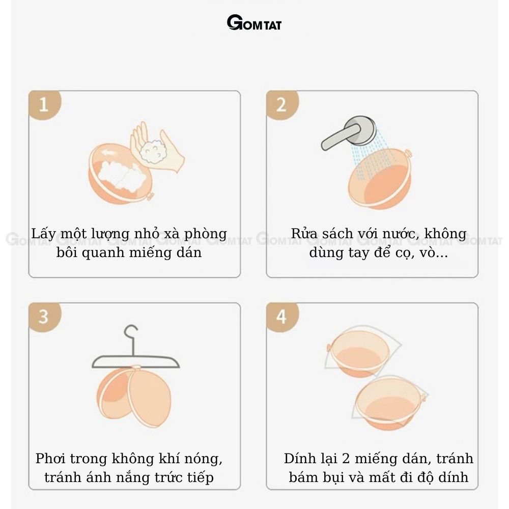 Áo dán ngực cài trước GOMTAT mẫu quả xoài, tạo khe nâng đẩy vòng 1 tự nhiên bám dính tốt - SA-0011