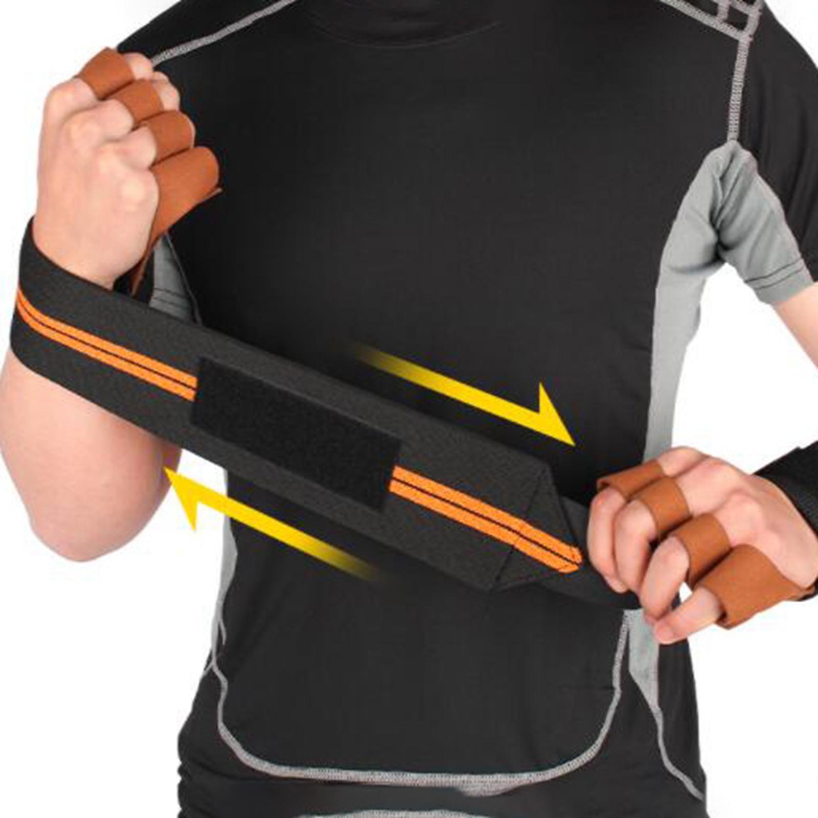 Weight Lifting Hand Grips Workout Pads with with Adjustable Wrist Support Wraps for Power Lifting Pull Up Fitness Gym