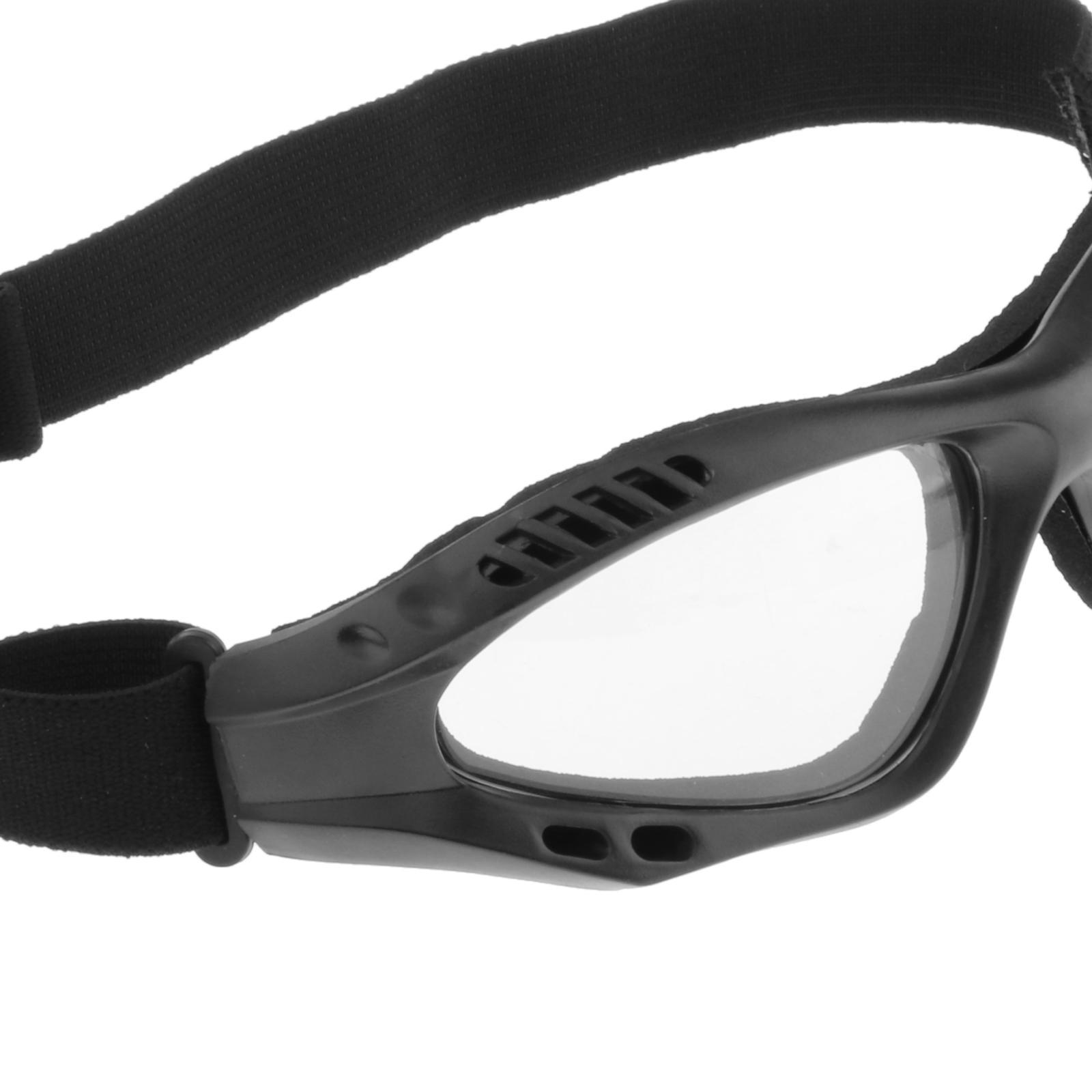 Tactical Safety Goggles, Anti Fog Military Glasses with Adjustable Strap for Riding Shooting Hunting Cycling