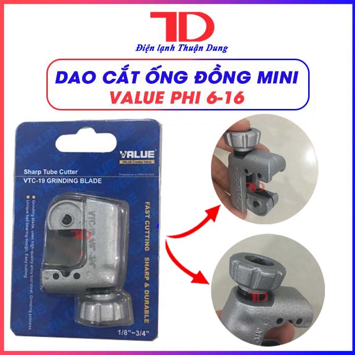 Dao cắt ống đồng mini phi 6 đến 16 Value hàng chính hãng