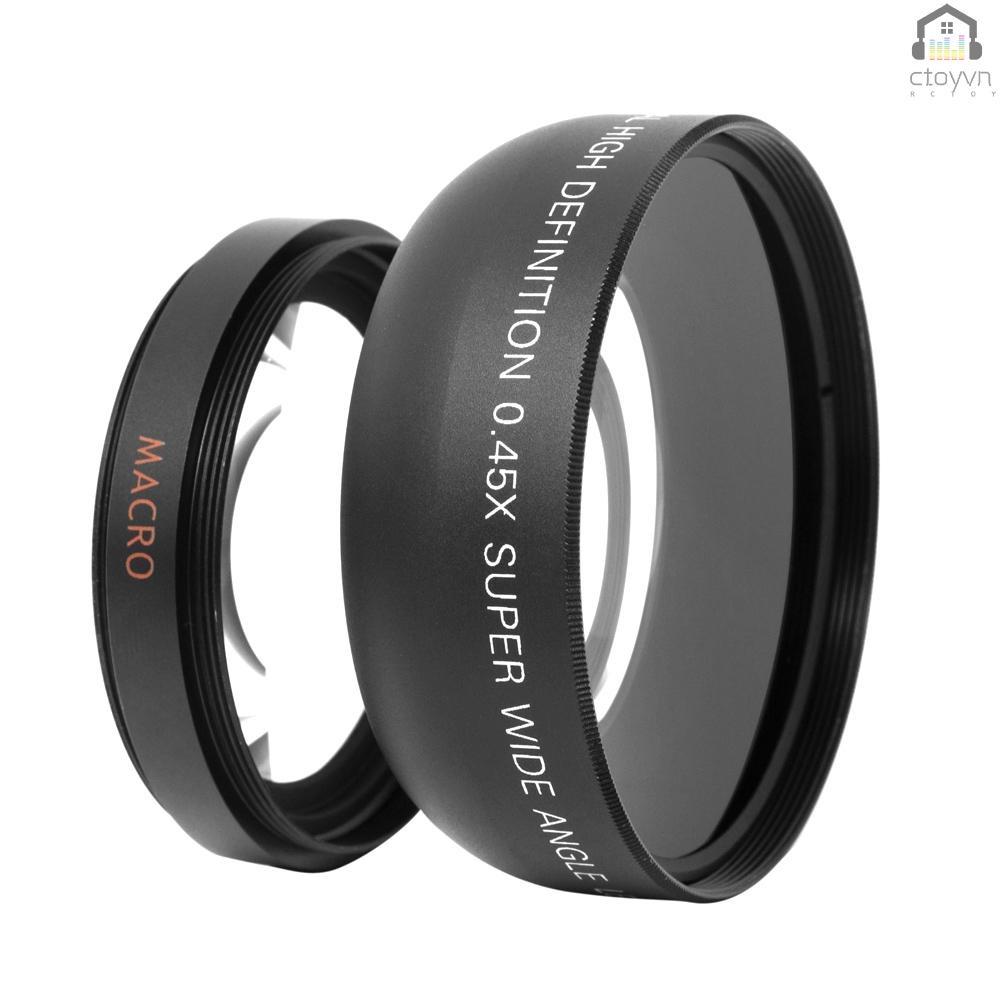 Thấu kính góc rộng HD 52MM 0.45x cho máy ảnh Pentax 52MM DSLR