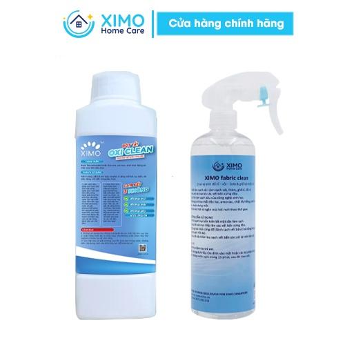 Combo 2 chai bột tẩy đa năng oxi clean ximo home và chai vệ sinh đồ nỉ vải cho sofa