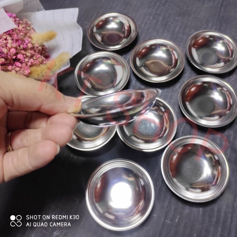 Chén bánh bèo inox 10 cái