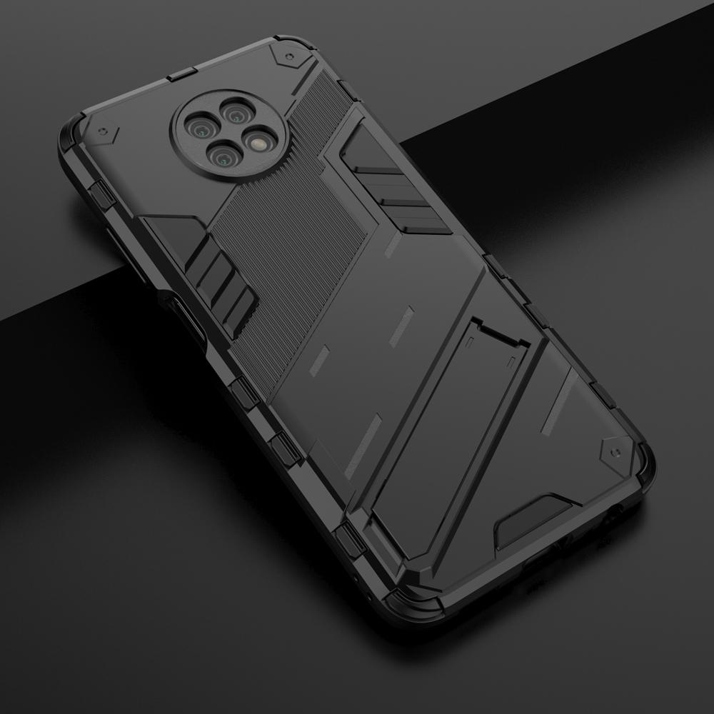 Ốp lưng cho Xiaomi Redmi Note 9 9S Pro Max chống sốc Iron Man PUNK cao cấp kèm giá đỡ