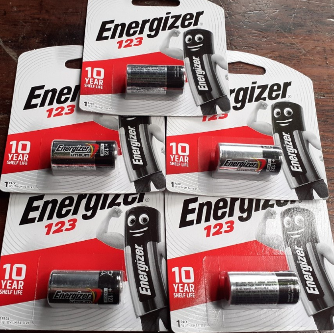 Pin CR123 Energizer Lithium 3V dùng cho máy ảnh (vỉ 1 viên) - Hàng chính hãng