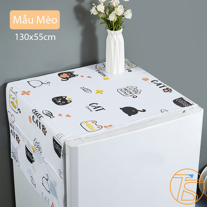 Tấm Phủ Tủ Lạnh Lớn Dày Bền Kèm Có Túi - Phụ Kiện Nhà Bếp - Refrigerator Cover