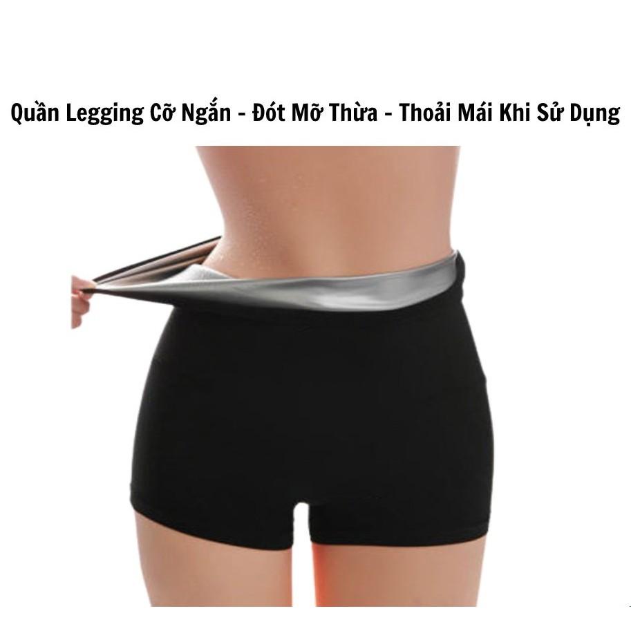 Quần Tan Mỡ ️️QUẦN LEGGING CỠ NGẮN NANO SINH NHIỆT, TAN MỠ BỤNG, GIẢM EO THON,ĐỊNH HÌNH NÂNG MÔNG, CO GIÃN TỐT