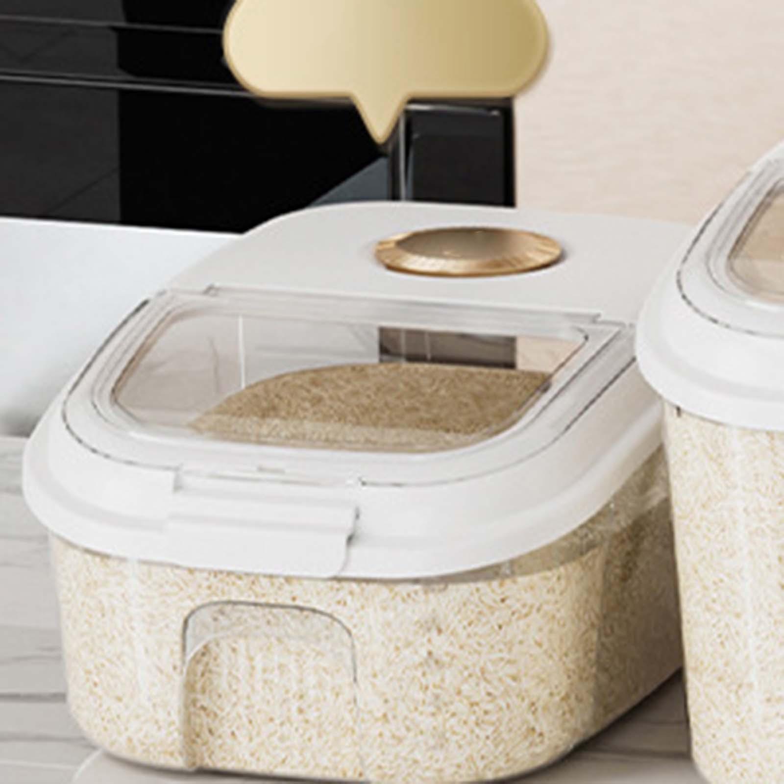 Rice Storage Container Cereal Dispenser Bucket Storage Bin for Cereal Nuts