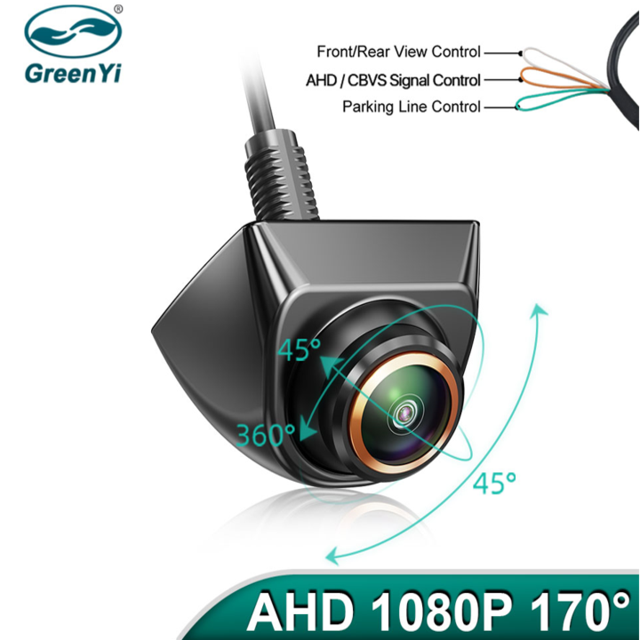 Camera lùi GreenYi G3AHD899 xoay 360 độ, độ nét cao AHD 1080P - Hàng Nhập Khẩu