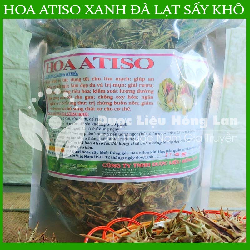 500g HOA ATISO xanh Đà Lạt sấy khô nguyên chất loại 1