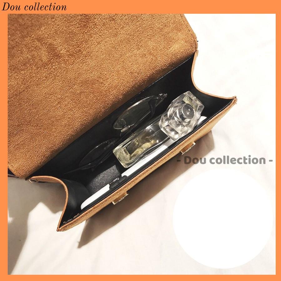 Túi Xách Nữ Bề Mặt Nhung Mịn Đính Nơ Turban Sang Trọng - Mã XT043