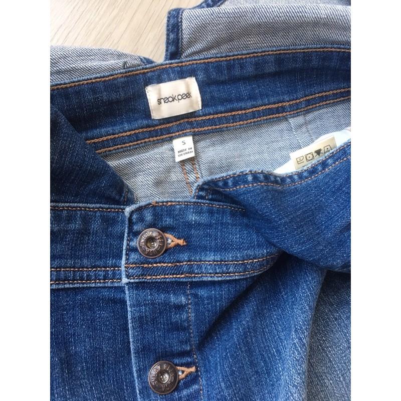 Váy yếm jean nữ xuất xịn