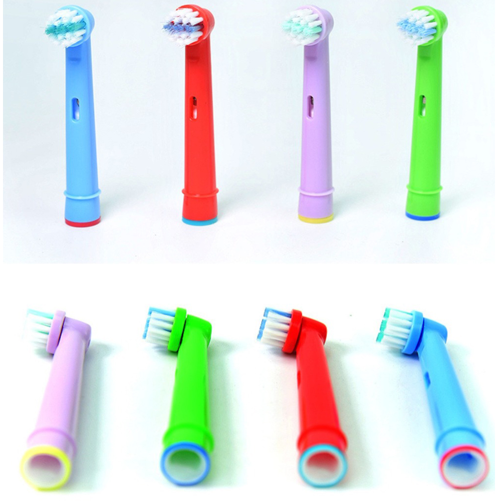 Cho máy Oral-B Braun,  Bộ 4 đầu bàn chải đánh răng điện - Trẻ em, cho mọi loại máy - EB10A