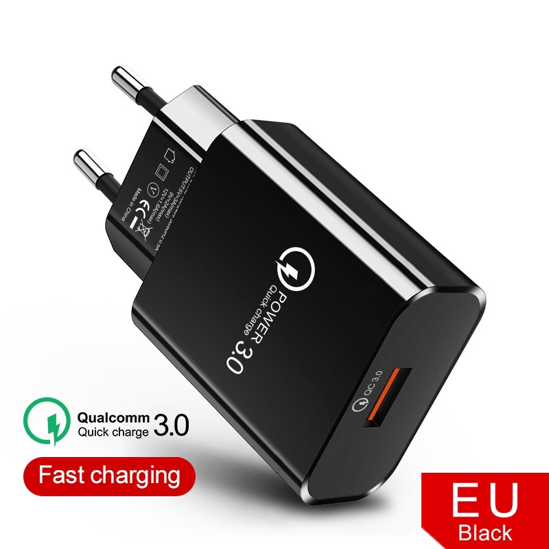 Củ Sạc Nhanh 18w Cổng USB 3.0 Tích Hợp Chip Thông Minh Tương Thích Với Mọi Thiết Bị - Qualcomm Quick Charge