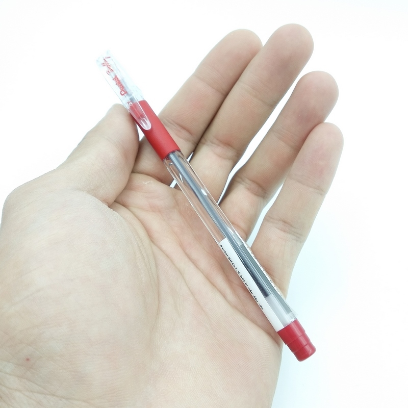 Bộ 3 Bút Bi Nắp Đậy Pentel BK427-B - Màu Đỏ