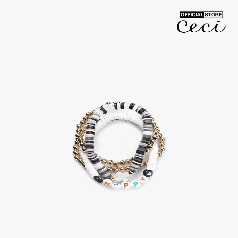 CECI - Bộ 4 vòng đeo tay nữ dạng chuỗi trẻ trung CC3-04000011-01