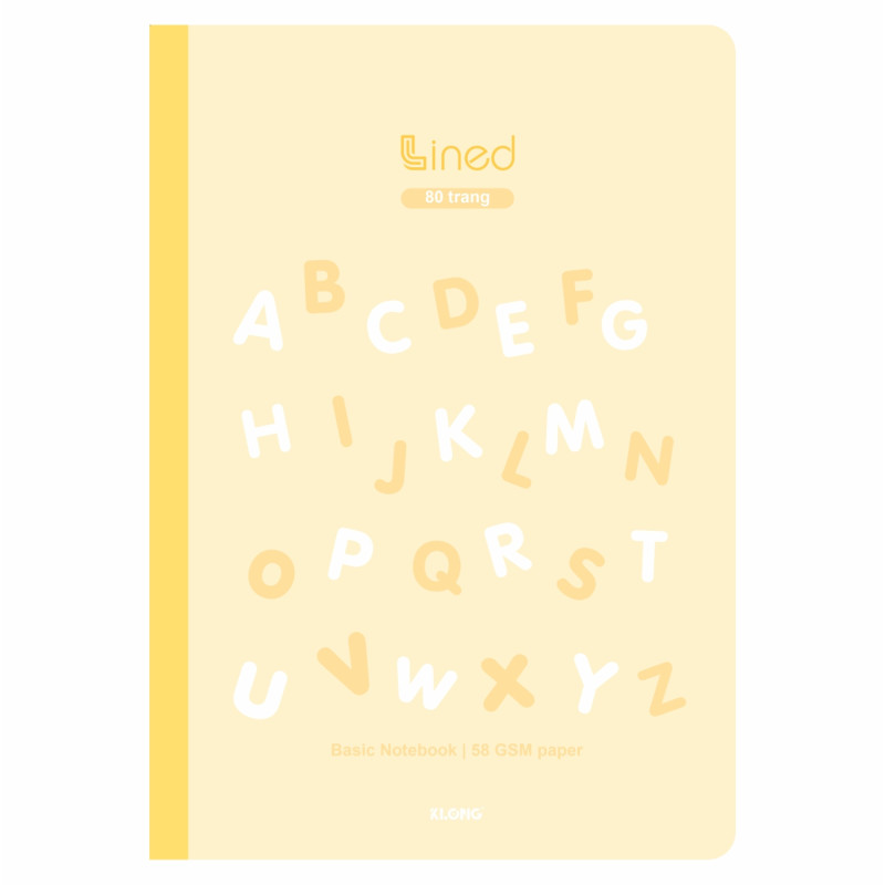 Vở kẻ ngang Lined B5 80 trang 58/92; MS: 815