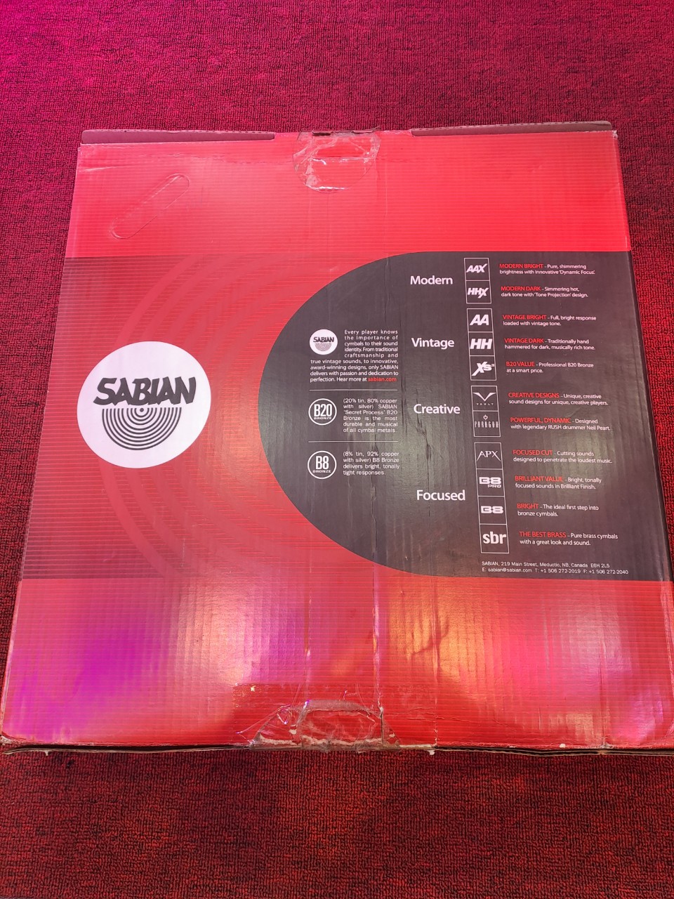 Bộ lá trống 35003B-18 SABIAN B8 Pro Set – Hàng Chính Hãng