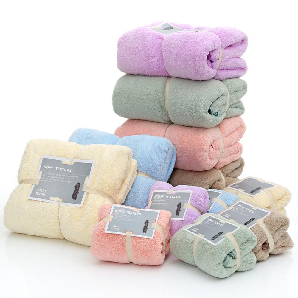 Bộ 2 cái Khăn tắm lông cừu Coral cao cấp Khô nhanh và hút nước cực mạnh,mang đến cho bạn sự thoải mái tối đa khi sử dụng