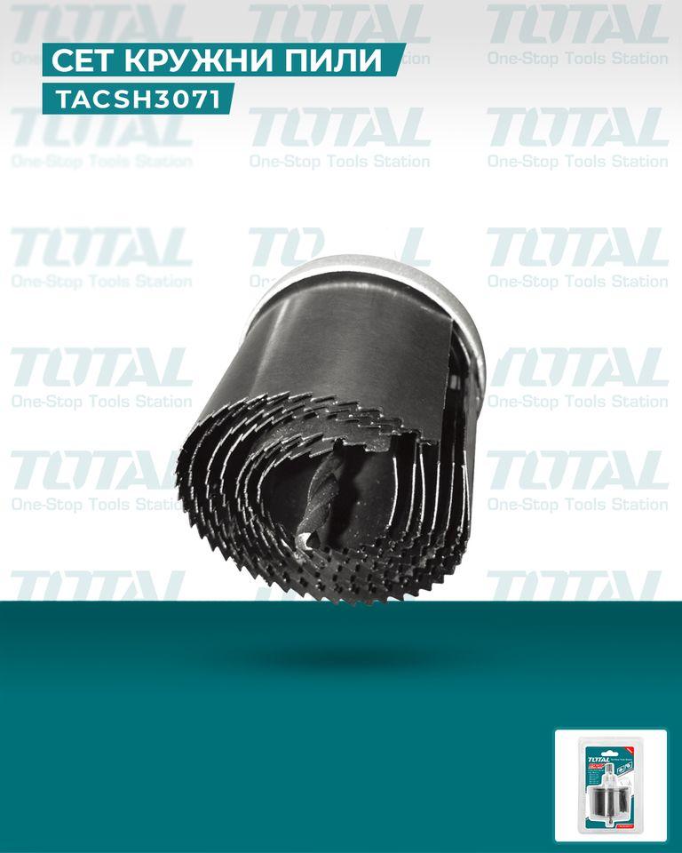 BỘ MŨI KHOÉT LỖ GỖ 7 CHI TIẾT TOTAL TACSH3071 - HÀNG CHÍNH HÃNG