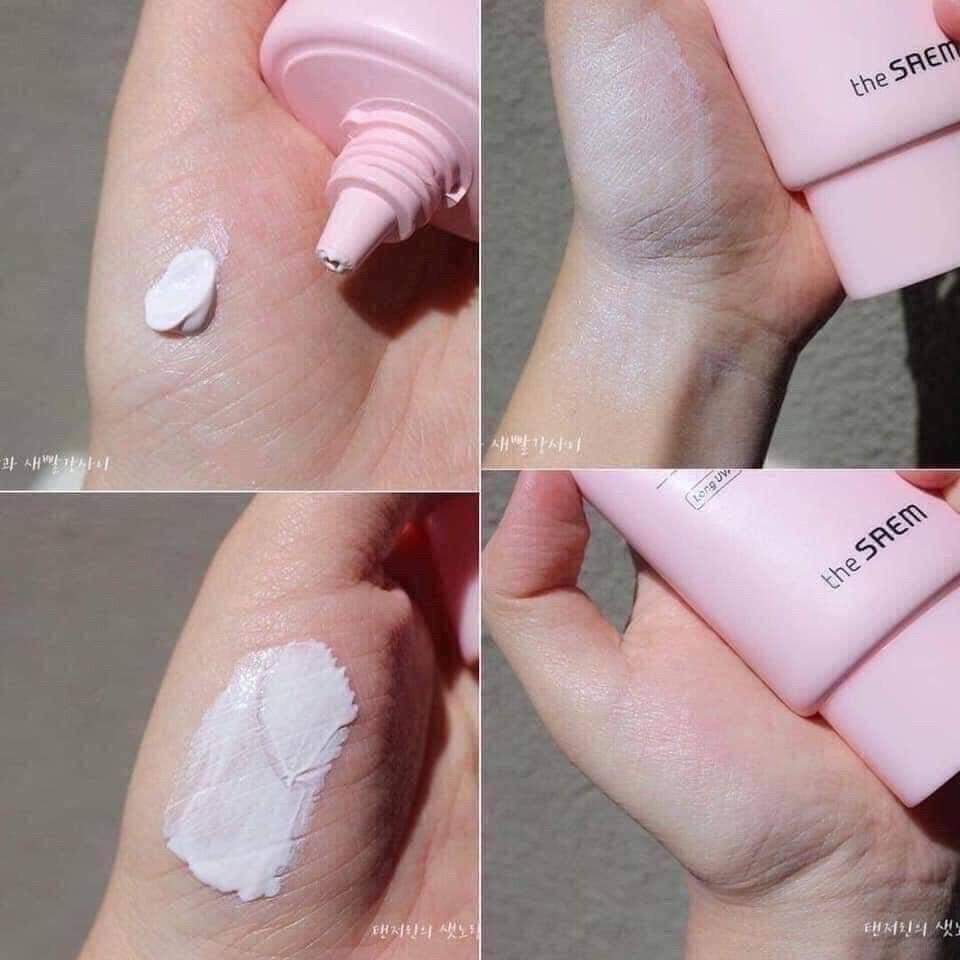 Kem Chống Nắng Kiềm Dầu, Nâng Tone Da Eco Earth Pink Sun Cream ++++
