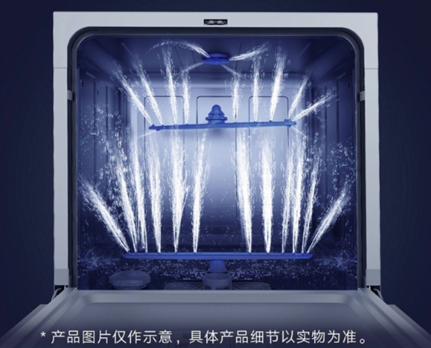 Máy Rửa Bát Xiaomi Mijia 8 Bộ VDW0801M – Khử Trùng 99,9%, Tiêu Thụ Nước Ít Hơn 85% Rửa Tay, Kết Nối App Thông Minh - Hàng Nhập Khẩu