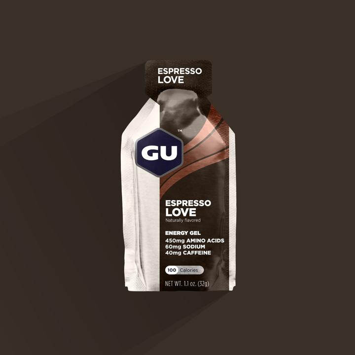 GU Energy Gel Năng Lượng Chạy Bộ Vị Espresso Love - Hương Cà Phê Tình Yêu - Combo 6 Gói