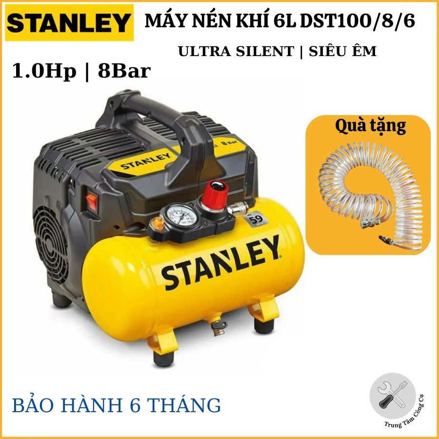 Máy nén khí không dầu 6L Stanley DST100/8/6