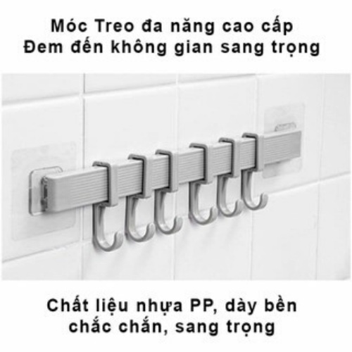 Combo 3 thanh móc treo dán tường đa năng siêu chắc mẫu mới - Giao màu ngẫu nhiên