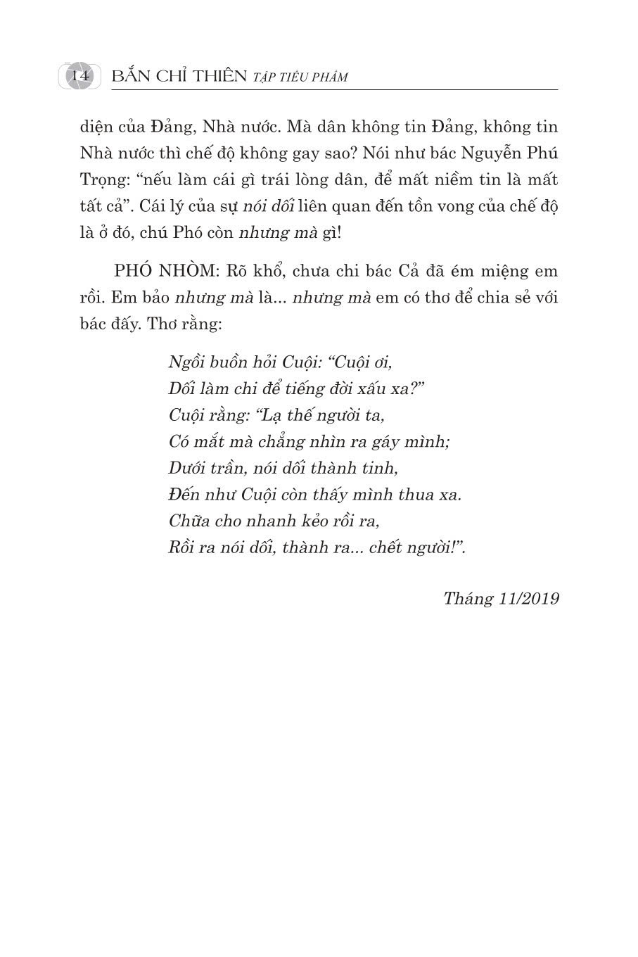 Bắn chỉ thiên (Tập tiểu phẩm)