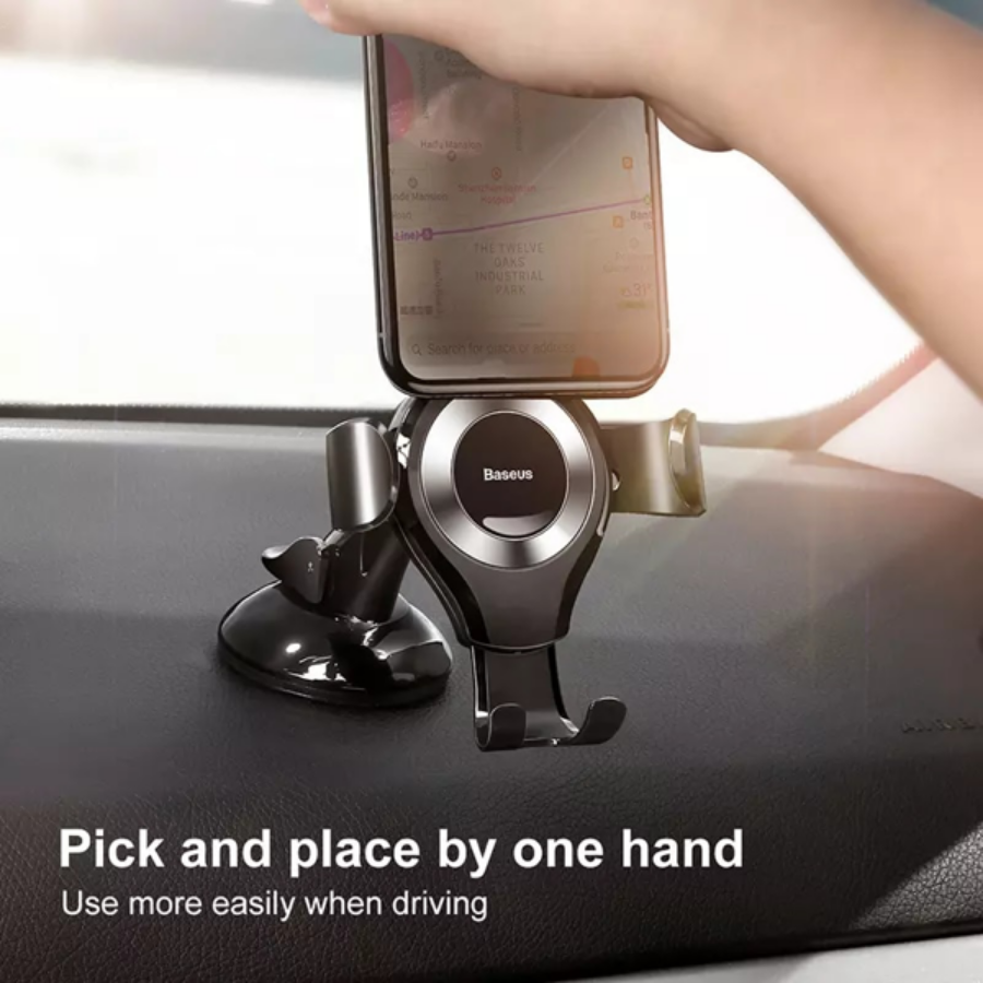 Bộ đế giữ điện thoại dùng trong xe hơi Baseus Osculum Type Gravity Car Mount LV374