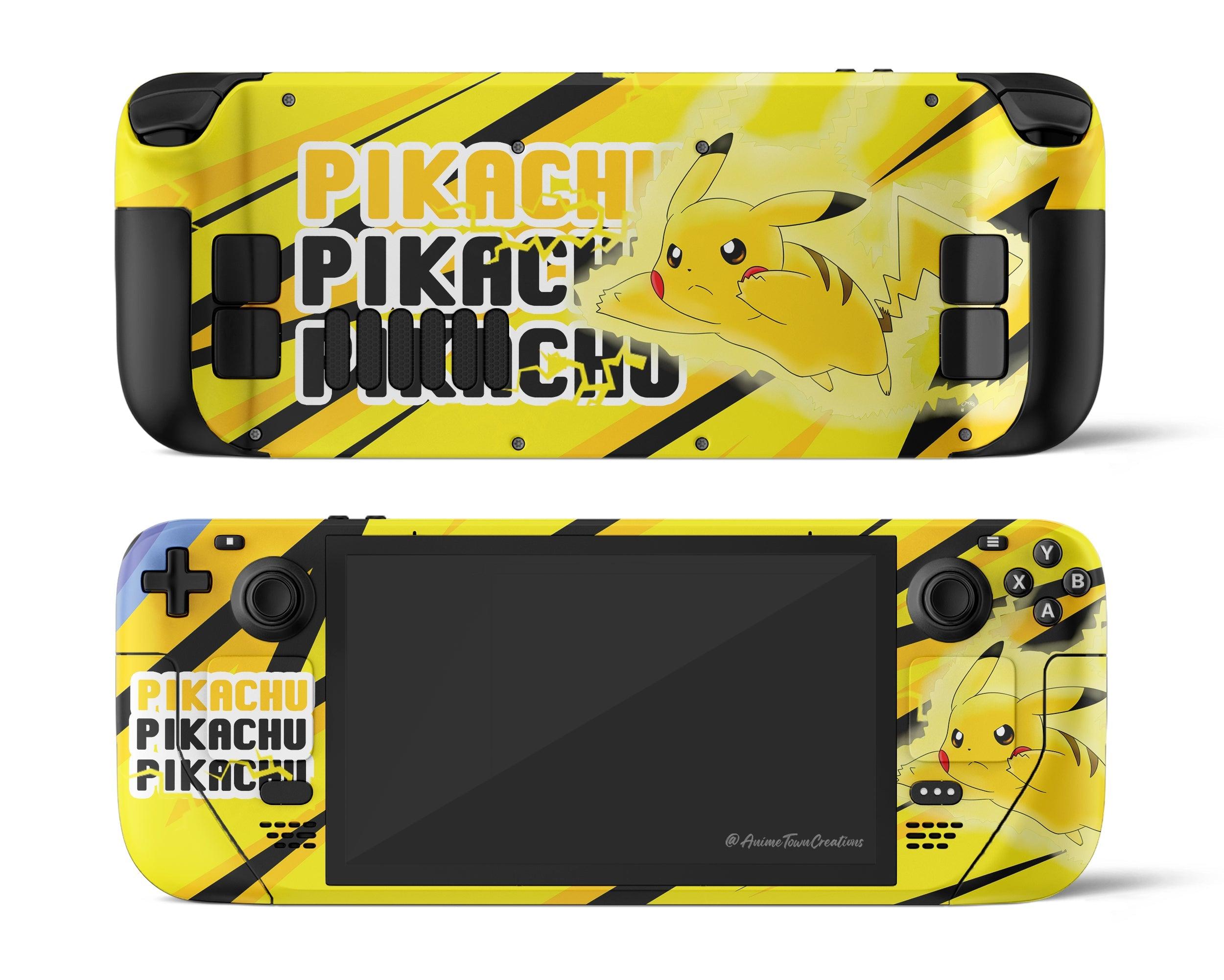 Skin dán Steam Deck mẫu Pokemon Pikachu (Đã cắt sẵn chi tiết, dễ dán)