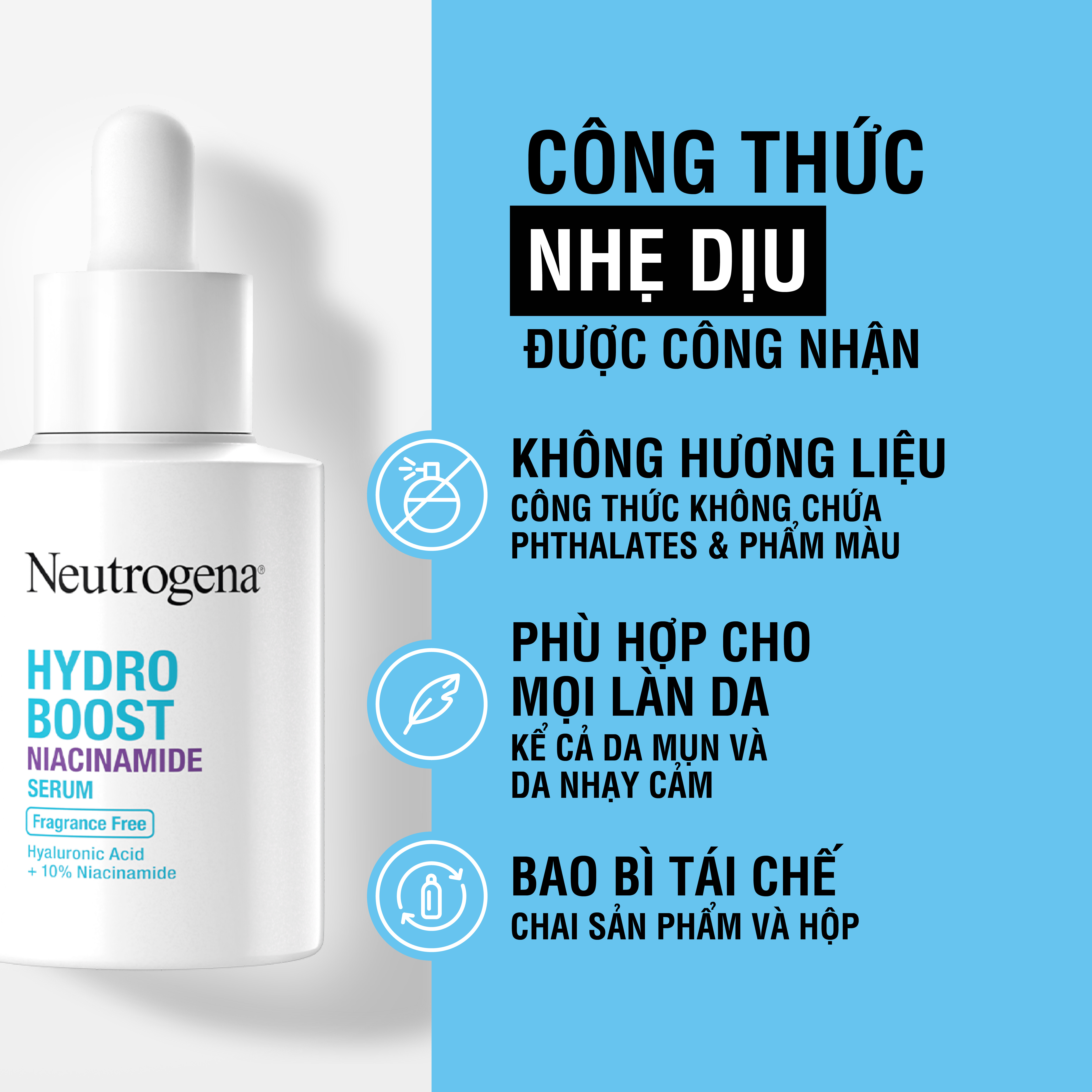 Tinh Chất Dưỡng Ẩm Neutrogena Hydroboost Niacinamide Serum 30ml